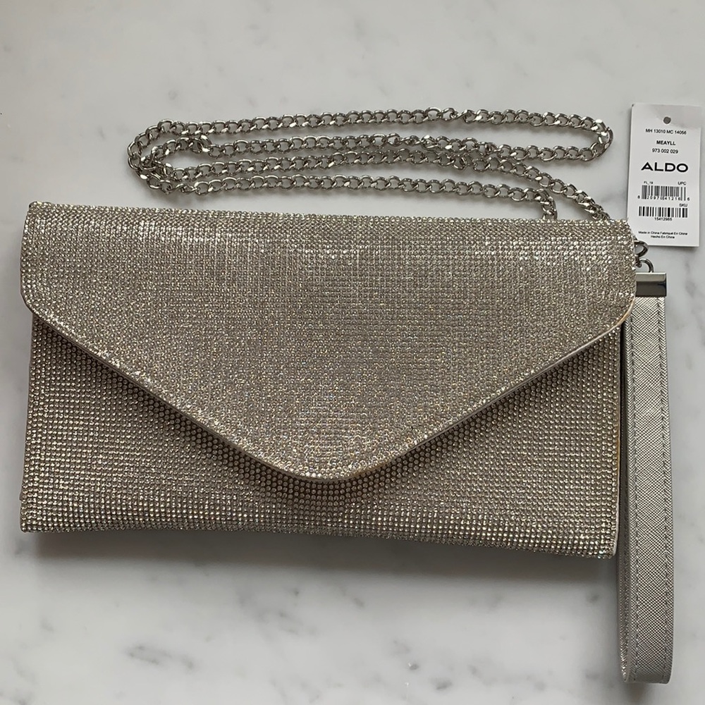 Rhinestone clutch.